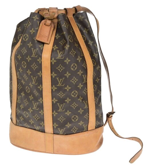 LOUIS VUITTON LV Randonnee GM Shoulder Bag Monogram Leather Brown